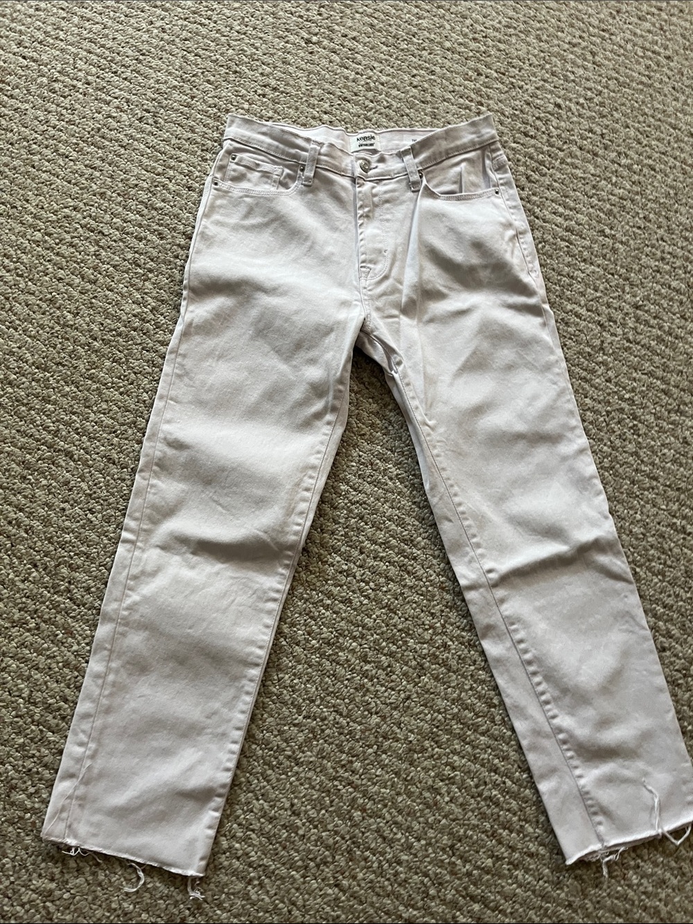 Kensie Jeans Women's Ankle Cropped Jeans in pale lavender size 6